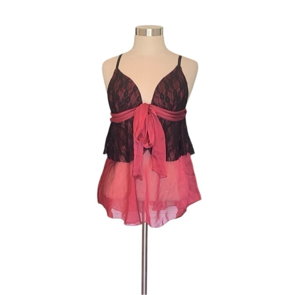 Dentelle sheer babydoll sleepwear intimate